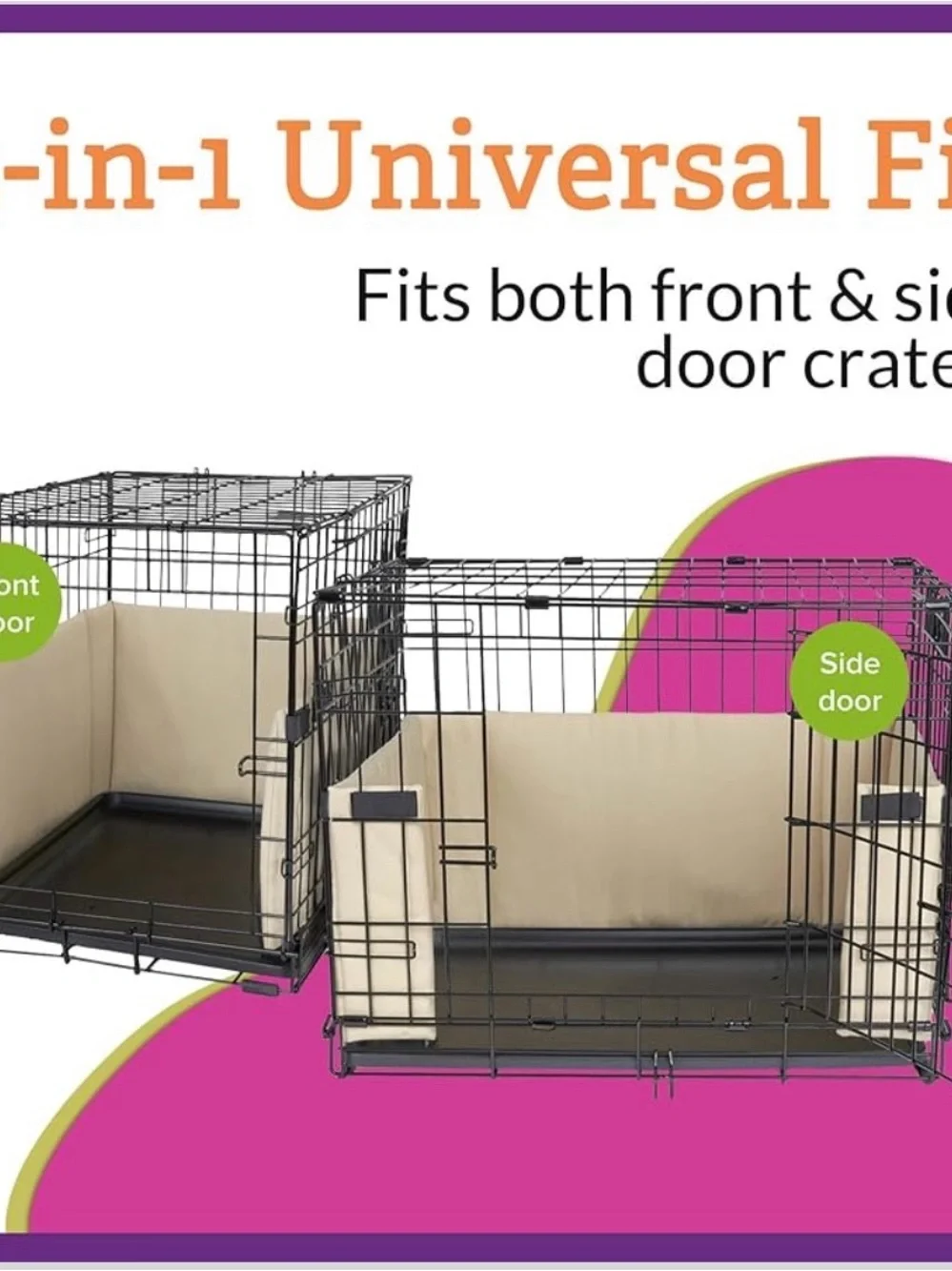 Micro Velour Crate Bumper - Pink